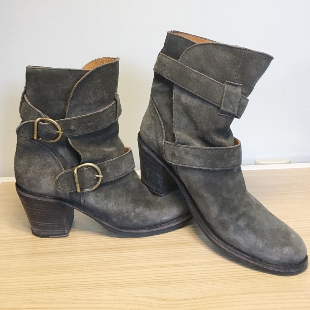 Fiorentini + Baker Leather Suede Lena Bootie